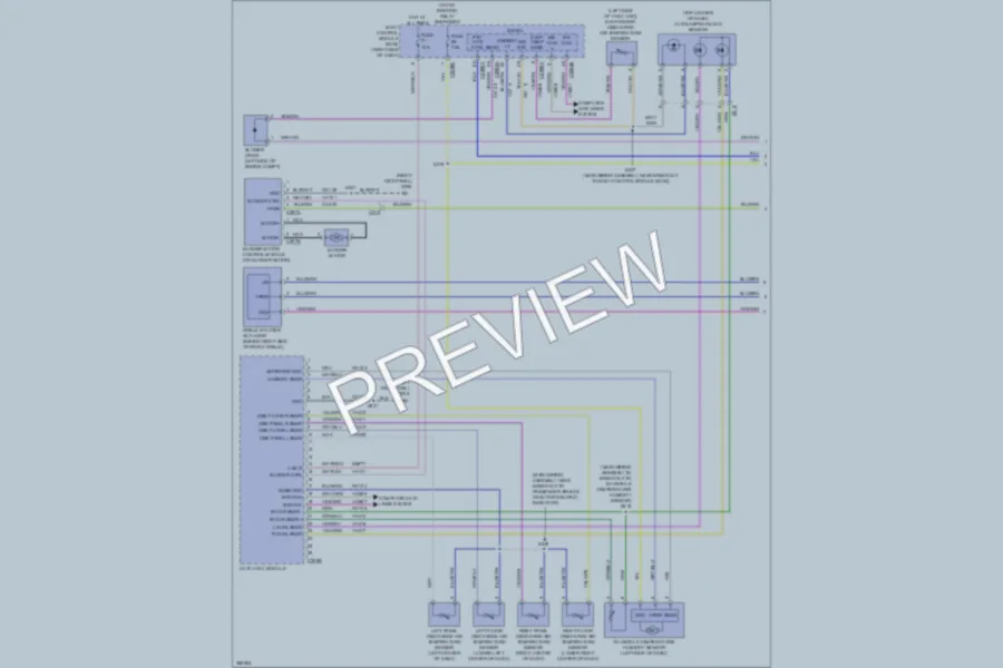 2013 Ford Escape Air Conditioning wiring diagram preview