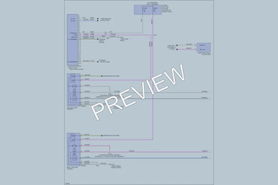 2013 Ford Escape Headlights wiring diagram preview