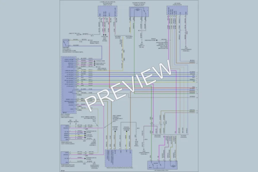 2013 Ford Escape Power Door Locks wiring diagram preview