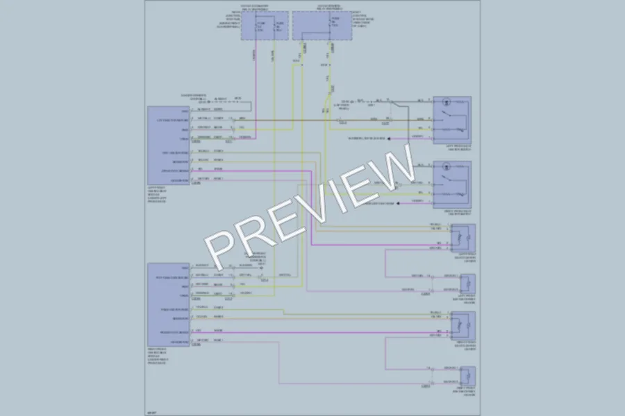 2013 Ford Escape Power Seats wiring diagram preview