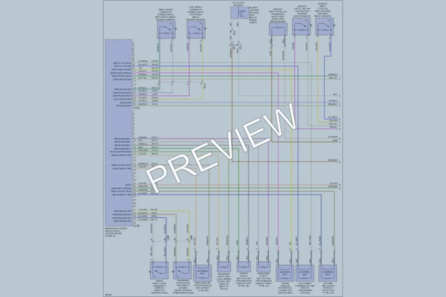 2013 Ford Escape Supplemental Restraints wiring diagram preview