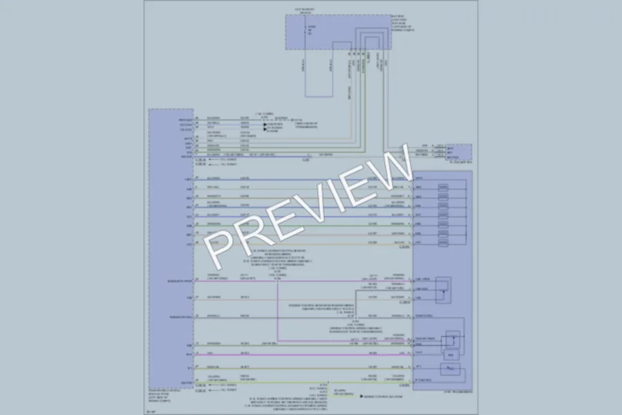 2013 Ford Escape Transmission wiring diagram preview