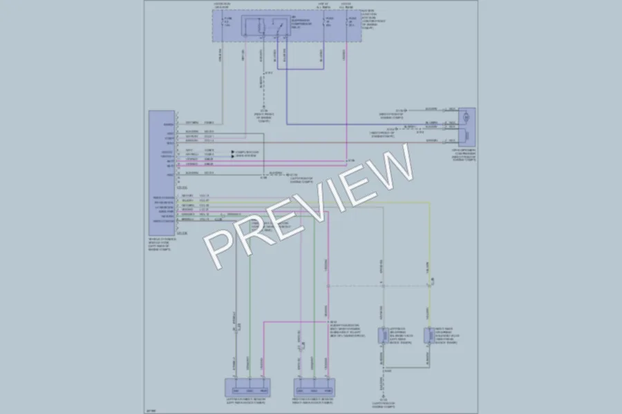 2013 Ford ExpeditionEL Electronic Suspension wiring diagram preview