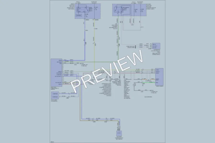 2013 Ford ExpeditionEL Power Mirrors wiring diagram preview