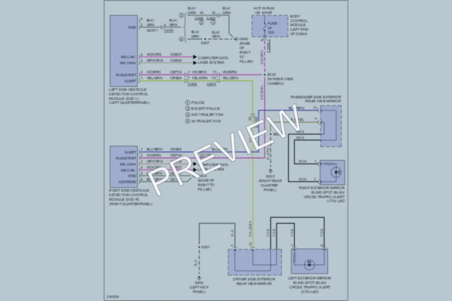 2013 Ford Explorer Navigation wiring diagram preview
