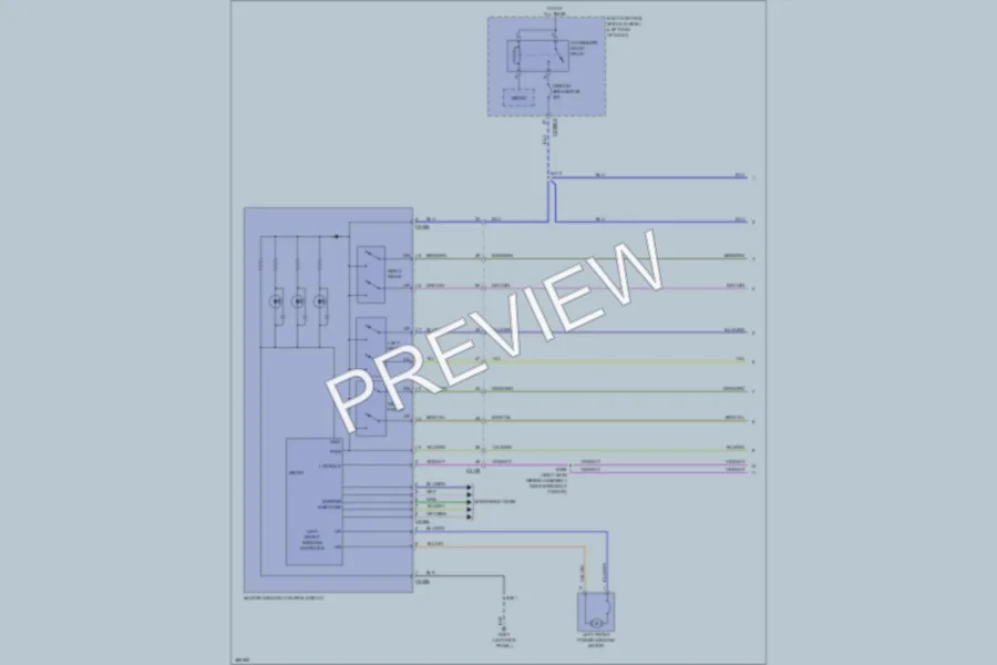 2013 Ford Explorer Power Windows wiring diagram preview