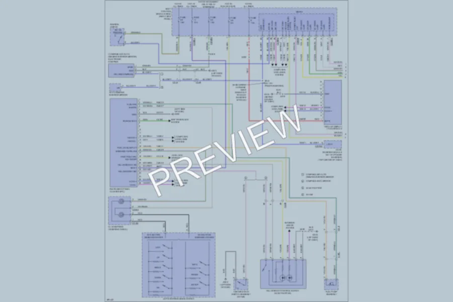 2013 Ford F150Pickup Instrument Cluster wiring diagram preview