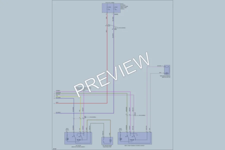2013 Ford F150Pickup Power Windows wiring diagram preview