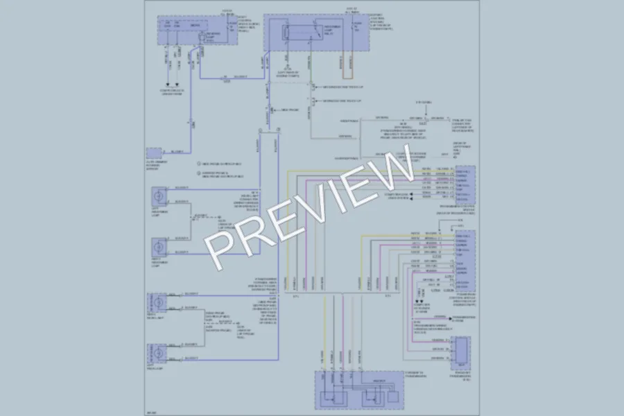 2013 Ford F550ChsCab Exterior Lights wiring diagram preview