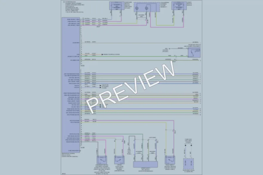 2013 Ford F550ChsCab Supplemental Restraints wiring diagram preview