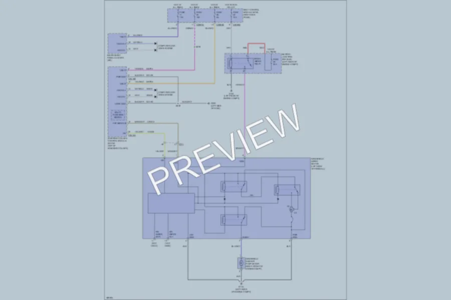 2013 Ford F550ChsCab Wiper Washer wiring diagram preview