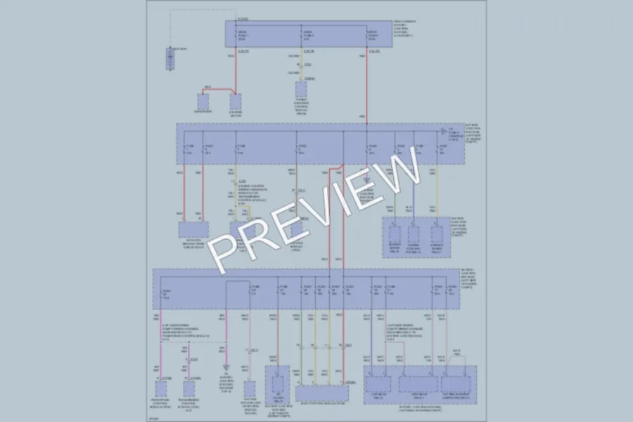 2013 Ford Fiesta Power Distribution wiring diagram preview