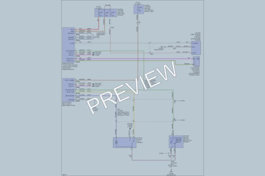 2013 Ford Fiesta Trunk Tailgate Fuel Door wiring diagram preview