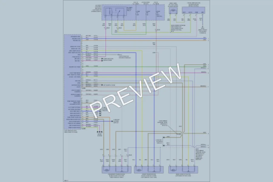 2013 Ford Flex Air Conditioning wiring diagram preview
