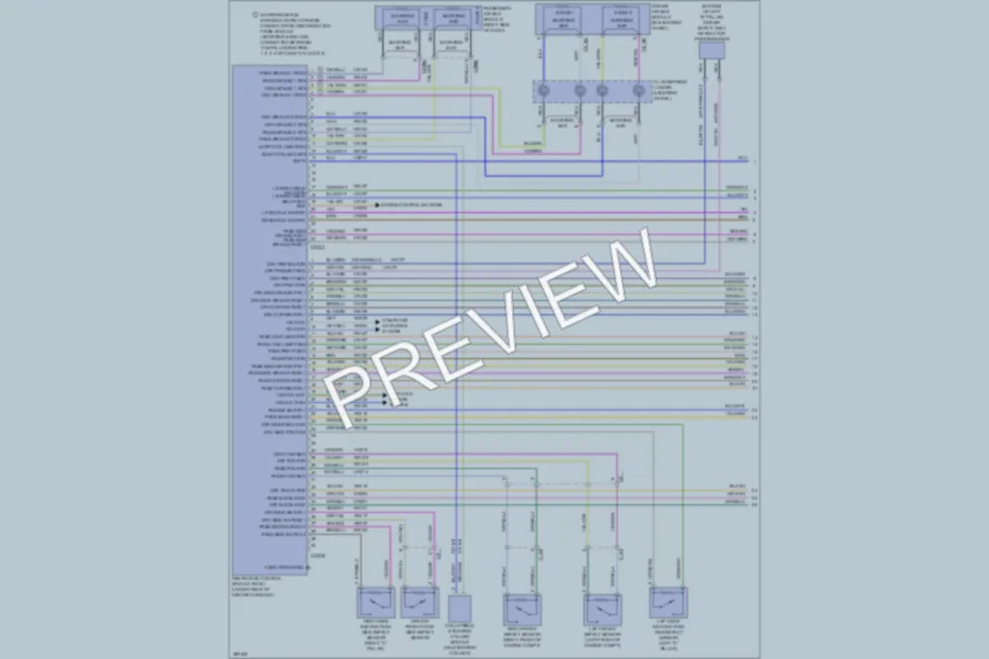 2013 Ford Flex Supplemental Restraints wiring diagram preview