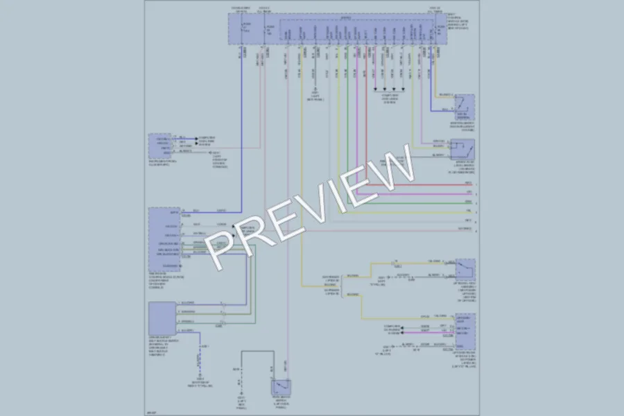 2013 Ford Flex Warning Systems wiring diagram preview