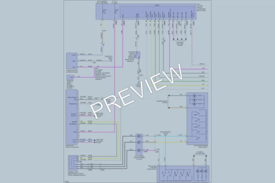 2013 Ford Focus Instrument Cluster wiring diagram preview