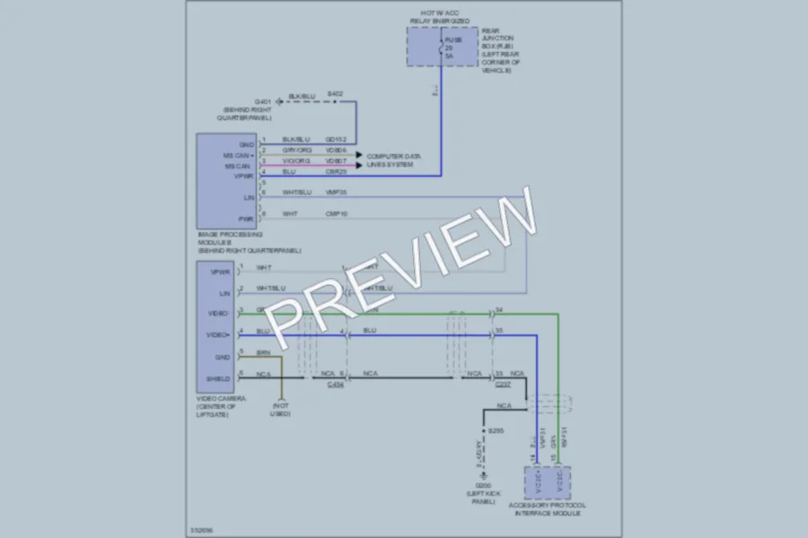 2013 Ford Focus Navigation wiring diagram preview