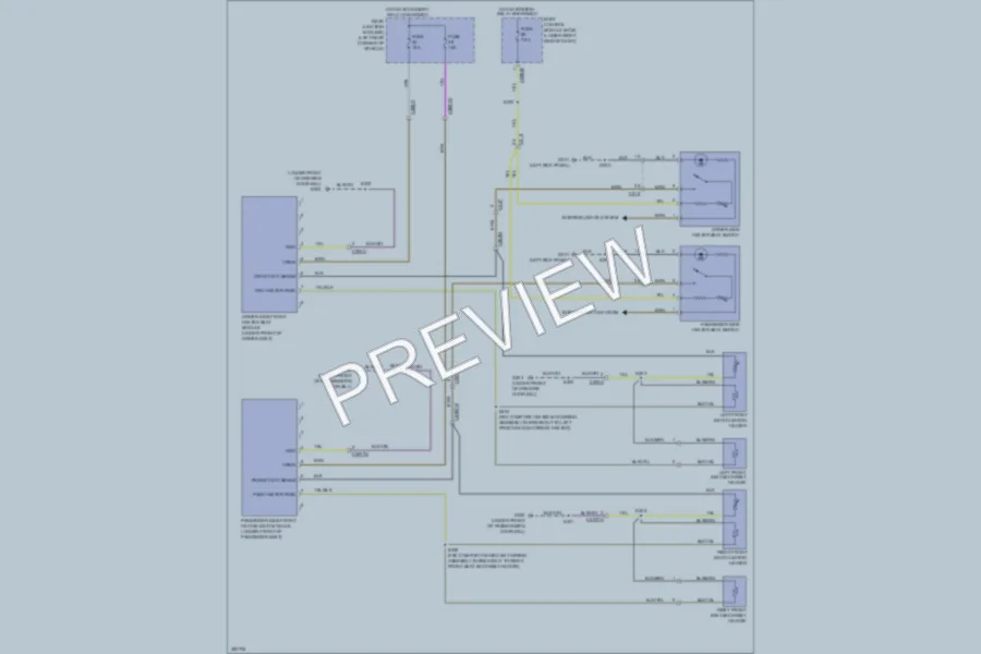 2013 Ford Focus Power Seats wiring diagram preview