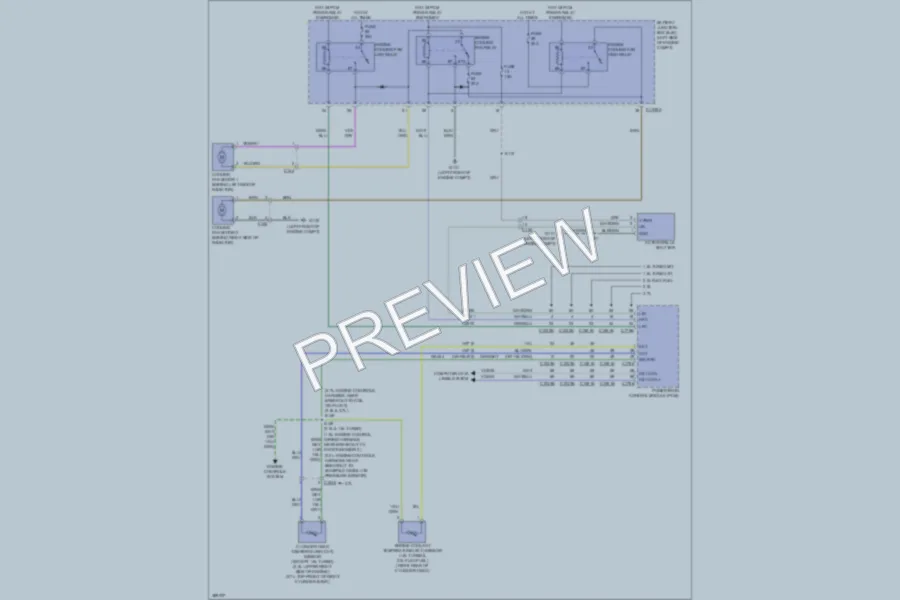 2013 Ford FusionEnergi Cooling Fan wiring diagram preview
