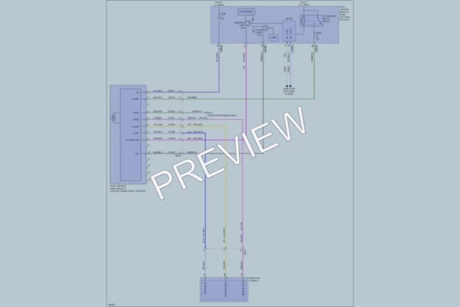 2013 Ford FusionEnergi Power Top Sunroof wiring diagram preview