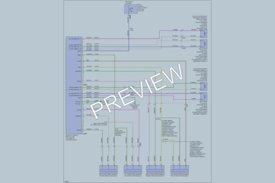 2013 Ford FusionHybrid Electronic Suspension wiring diagram preview