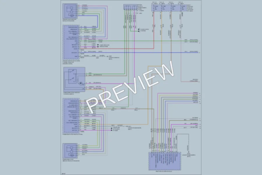 2013 Ford FusionHybrid Power Windows wiring diagram preview