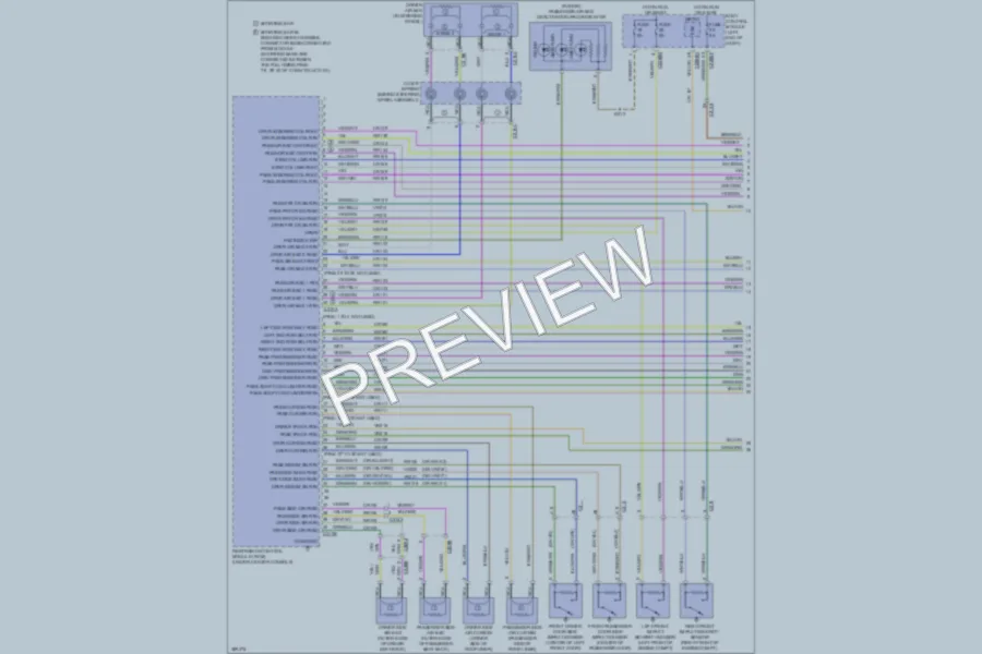 2013 Ford FusionHybrid Supplemental Restraints wiring diagram preview