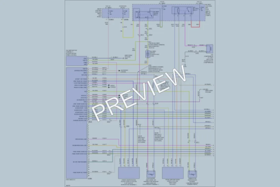 2013 Ford Mustang Air Conditioning wiring diagram preview