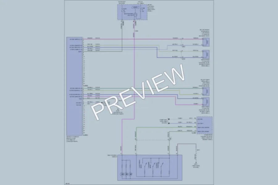 2013 Ford Mustang Electronic Suspension wiring diagram preview