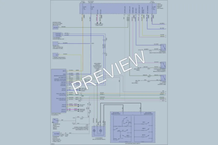 2013 Ford Mustang Instrument Cluster wiring diagram preview