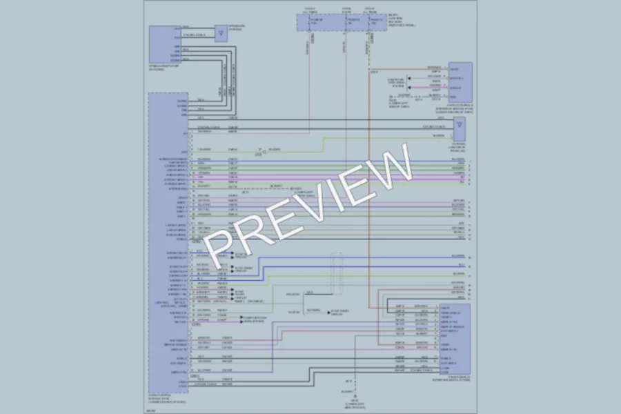 2013 Ford Mustang Navigation wiring diagram preview