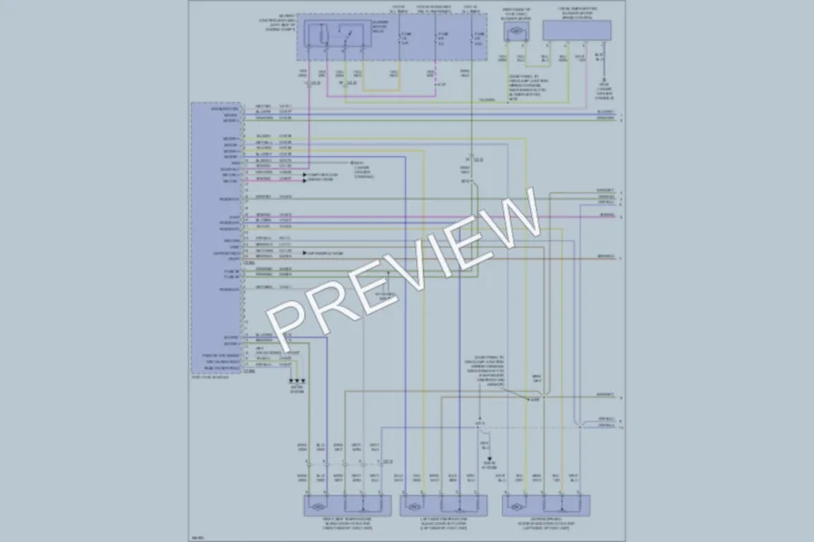 2013 Ford Taurus Air Conditioning wiring diagram preview