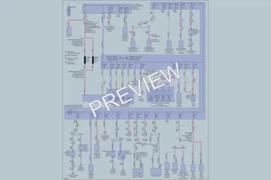 2013 Ford Taurus Power Distribution wiring diagram preview