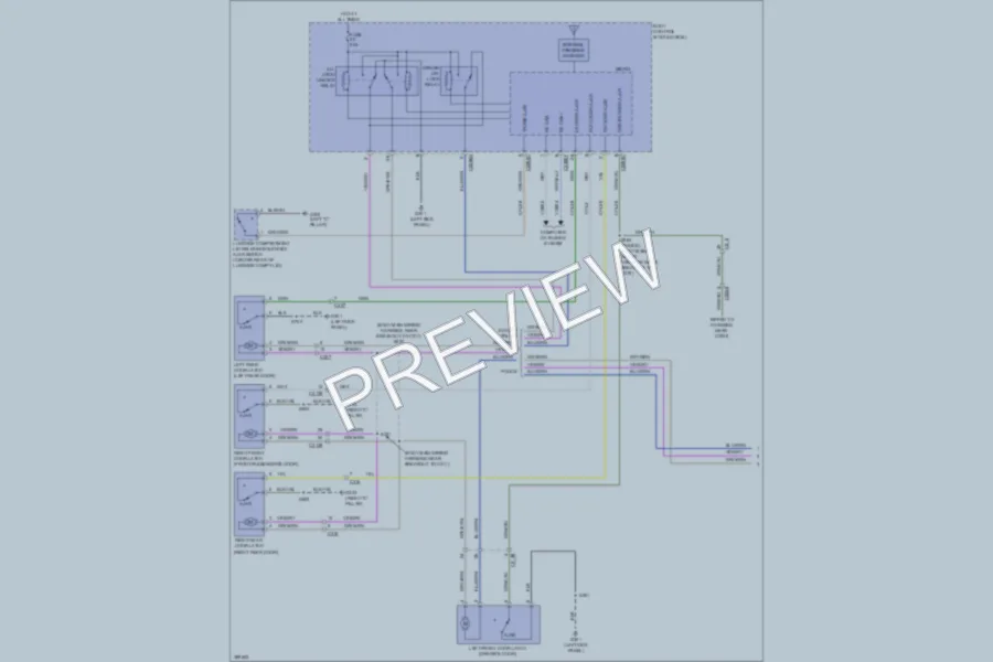 2013 Ford Taurus Power Door Locks wiring diagram preview