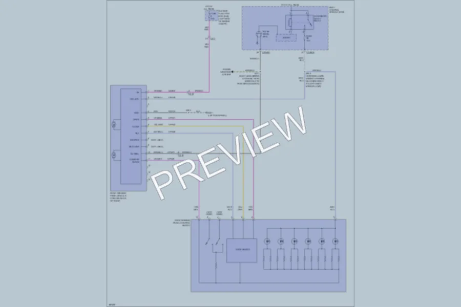 2013 Ford Taurus Power Top Sunroof wiring diagram preview