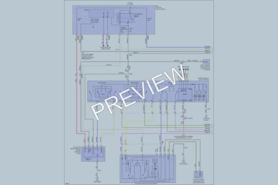 2013 Ford Taurus Power Windows wiring diagram preview