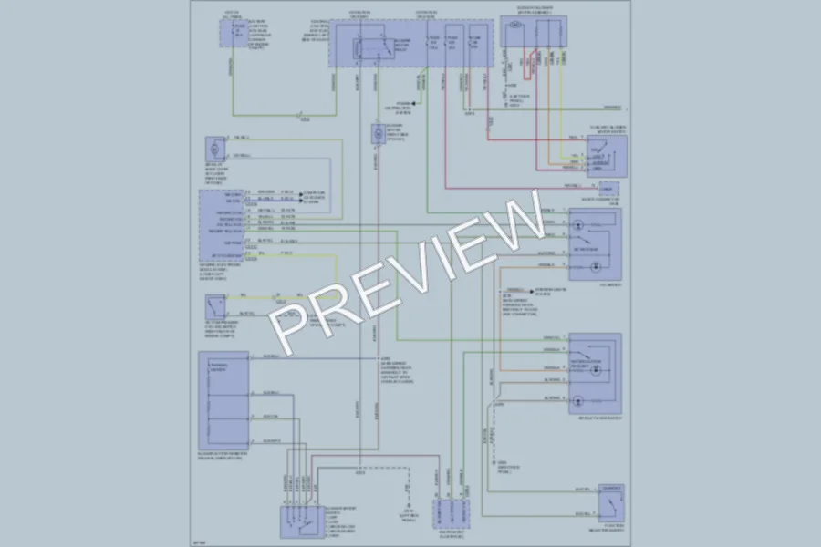 2013 Ford TransitConnect Air Conditioning wiring diagram preview