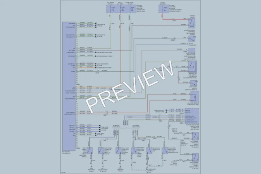 2013 Ford TransitConnect Instrument Cluster wiring diagram preview