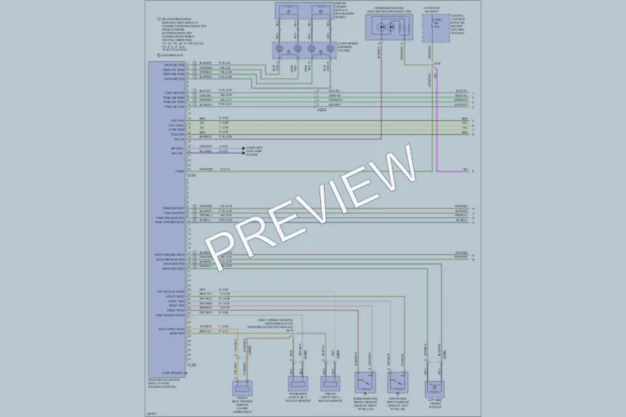 2013 Ford TransitConnect Supplemental Restraints wiring diagram preview