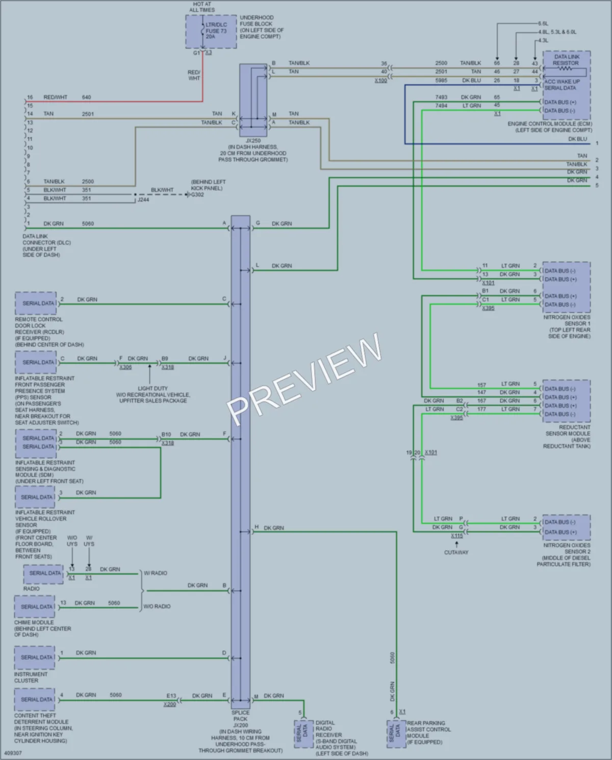 2013 GMC G3500 Computer Data Lines wiring diagram preview