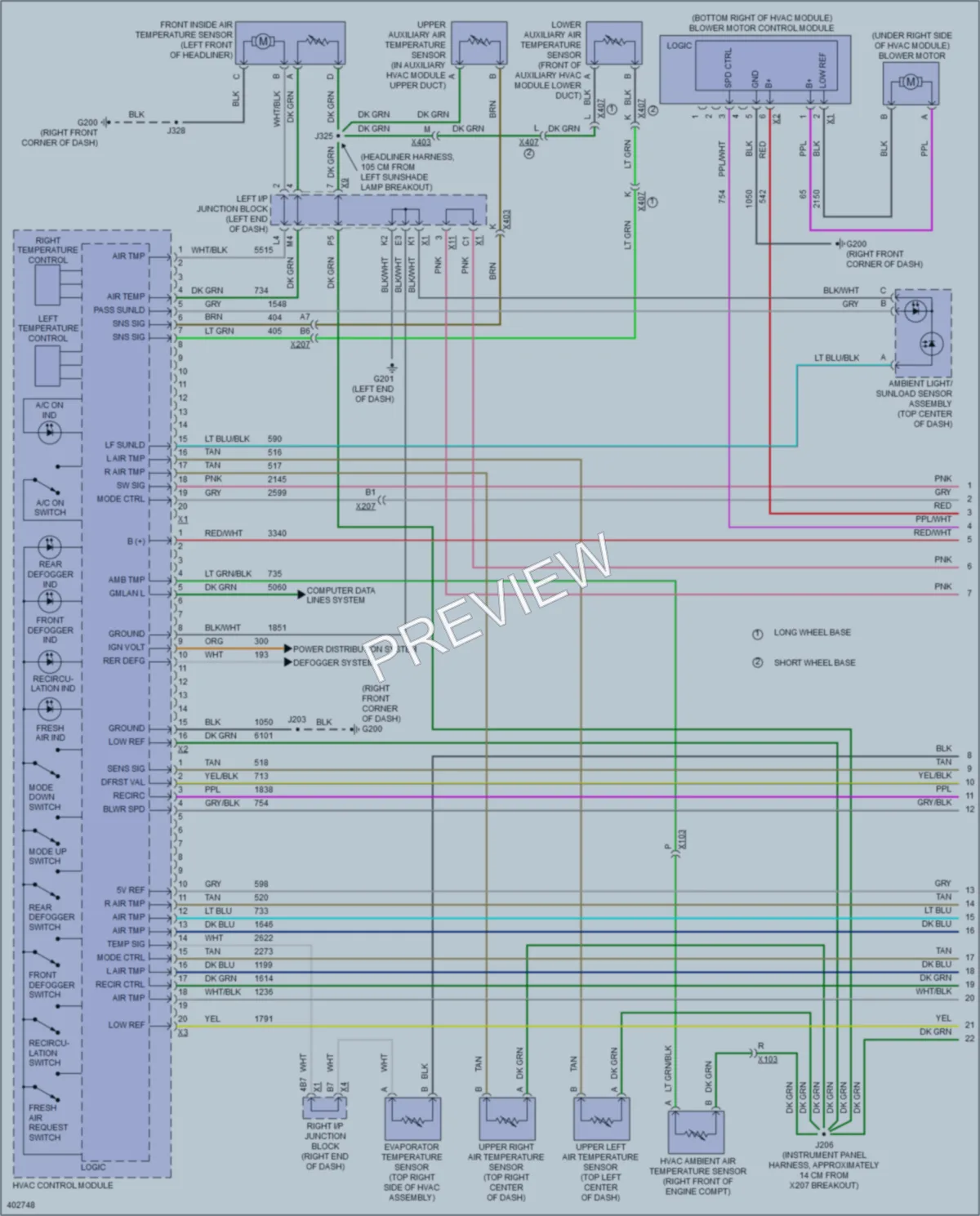 2013 GMC YukonDenali Air Conditioning wiring diagram preview