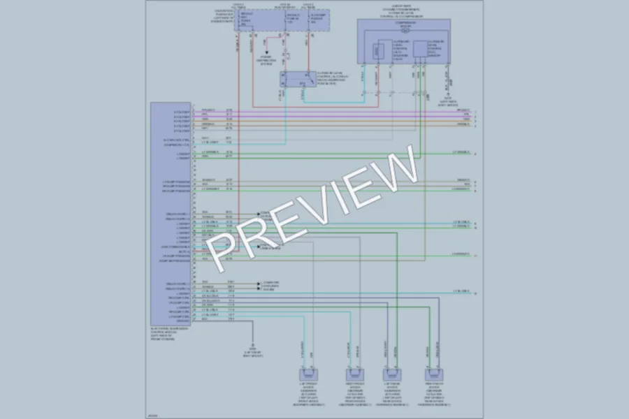 2013 GMC YukonDenali Electronic Suspension wiring diagram preview