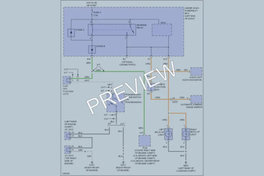 2013 Honda Accord Exterior Lights wiring diagram preview
