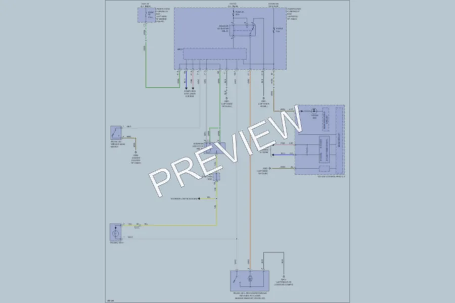 2013 Honda Accord Trunk Tailgate Fuel Door wiring diagram preview