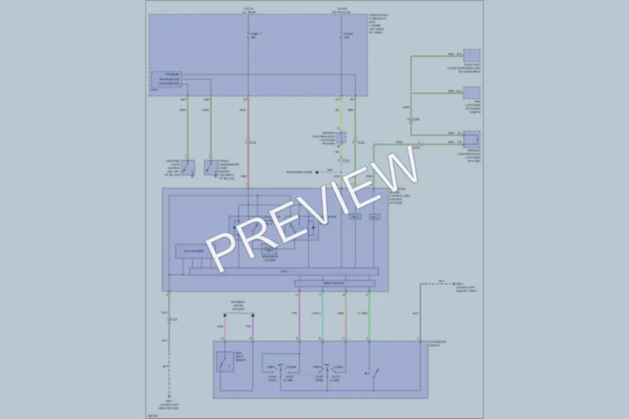 2013 Honda CRV Power Top Sunroof wiring diagram preview