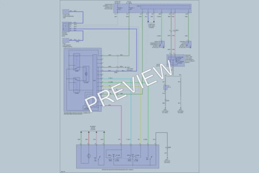 2013 Honda Civic Power Top Sunroof wiring diagram preview