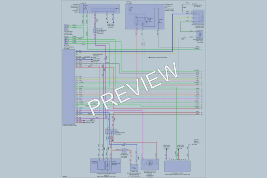 2013 Honda Crosstour Air Conditioning wiring diagram preview