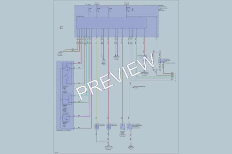 2013 Honda Crosstour Headlights wiring diagram preview