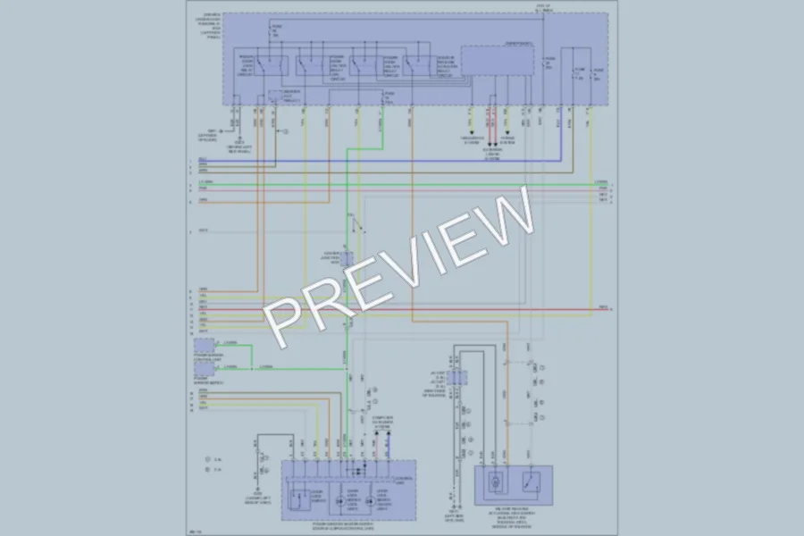 2013 Honda Crosstour Power Door Locks wiring diagram preview